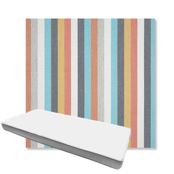 Picture of Surround Sunrise | Boxed Custom Outdoor Bench Cushion - Sunbrella© Fabric