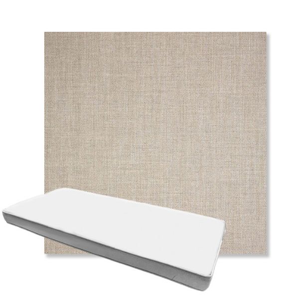 Picture of Switch Flax | Boxed Custom Outdoor Bench Cushion - Sunbrella© Fabric