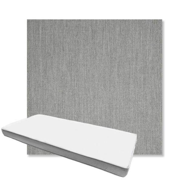 Picture of Switch Silver | Boxed Custom Outdoor Bench Cushion - Sunbrella© Fabric