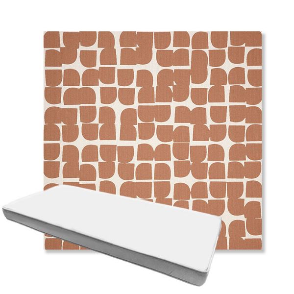Picture of Toggle Canyon Rose | Boxed Custom Outdoor Bench Cushion - Sunbrella© Fabric