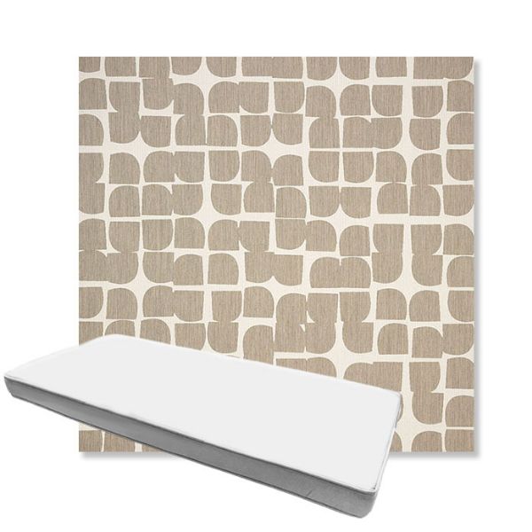 Picture of Toggle Driftwood | Boxed Custom Outdoor Bench Cushion - Sunbrella© Fabric