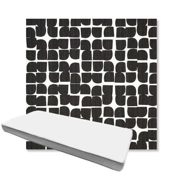 Picture of Toggle Inkblot | Boxed Custom Outdoor Bench Cushion - Sunbrella© Fabric