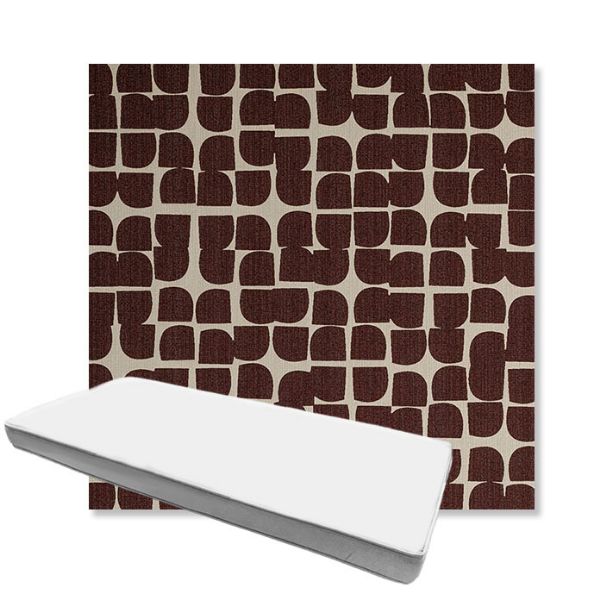 Picture of Toggle Plumberry | Boxed Custom Outdoor Bench Cushion - Sunbrella© Fabric