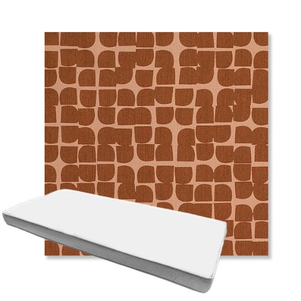 Picture of Toggle Terra Rosa | Boxed Custom Outdoor Bench Cushion - Sunbrella© Fabric