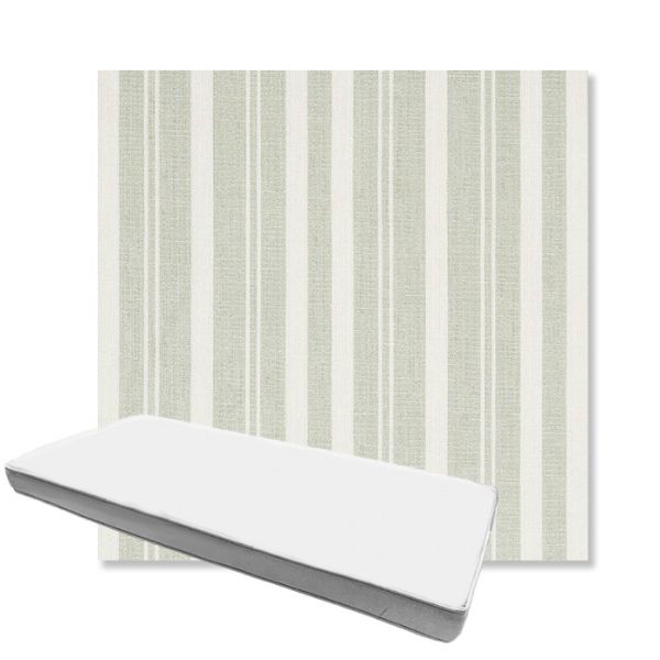 Picture of Tranquil Sage | Boxed Custom Outdoor Bench Cushion - Sunbrella© Fabric