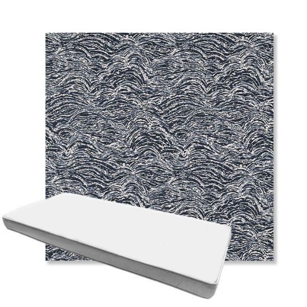 Picture of Undercurrent Tide | Boxed Custom Outdoor Bench Cushion - Sunbrella© Fabric