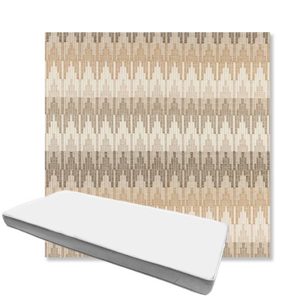 Picture of Valley Dune | Boxed Custom Outdoor Bench Cushion - Sunbrella© Fabric