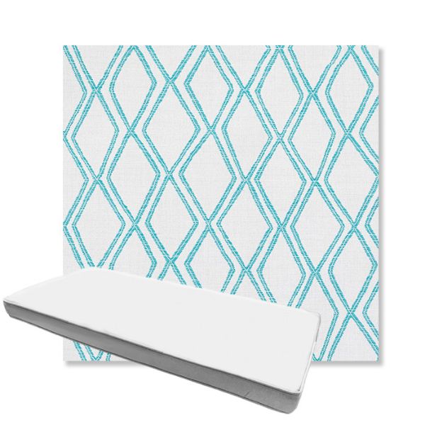 Picture of Voyage Breeze | Boxed Custom Outdoor Bench Cushion - Sunbrella© Fabric