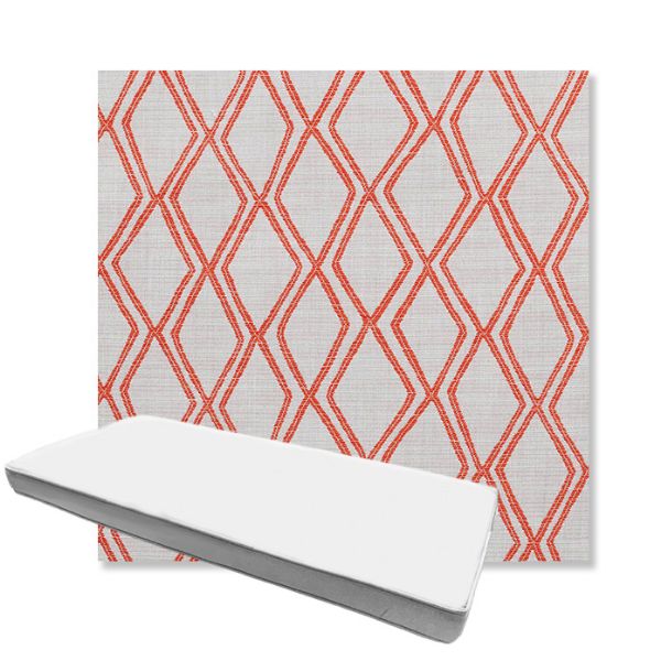 Picture of Voyage Tamale | Boxed Custom Outdoor Bench Cushion - Sunbrella© Fabric