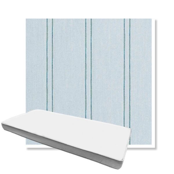 Picture of Wayward Sky | Boxed Custom Outdoor Bench Cushion - Sunbrella© Fabric