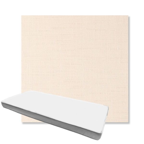 Picture of Willa Cream | Boxed Custom Outdoor Bench Cushion - Sunbrella© Fabric