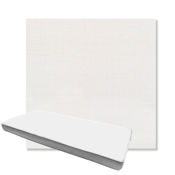 Picture of Willa Snow | Boxed Custom Outdoor Bench Cushion - Sunbrella© Fabric
