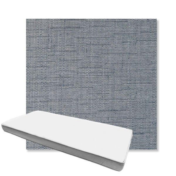Picture of Willa Tidal | Boxed Custom Outdoor Bench Cushion - Sunbrella© Fabric