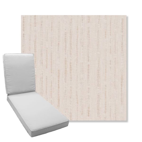 Picture of Abundant Parchment | Boxed Chaise Lounge Cushion - Sunbrella© Fabric