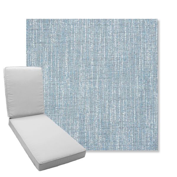 Picture of Adena Celeste | Boxed Chaise Lounge Cushion - Sunbrella© Fabric