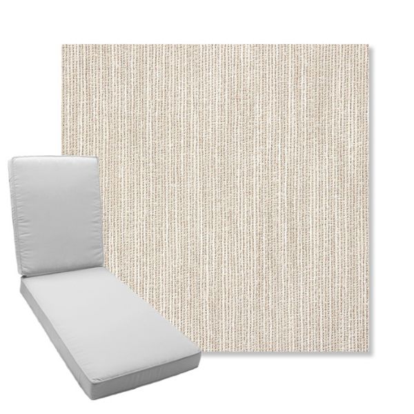 Picture of Adena Sand | Boxed Chaise Lounge Cushion - Sunbrella© Fabric