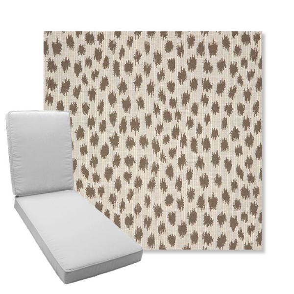 Picture of Agra Pebble | Boxed Chaise Lounge Cushion - Sunbrella© Fabric