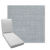 Picture of Ambrose Chambray | Boxed Chaise Lounge Cushion - Sunbrella© Fabric