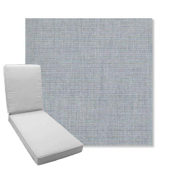 Picture of Ambrose Chambray | Boxed Chaise Lounge Cushion - Sunbrella© Fabric