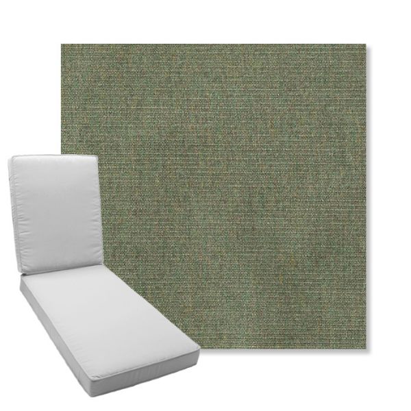 Picture of Ambrose Fern | Boxed Chaise Lounge Cushion - Sunbrella© Fabric