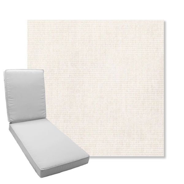 Picture of Ambrose Linen | Boxed Chaise Lounge Cushion - Sunbrella© Fabric
