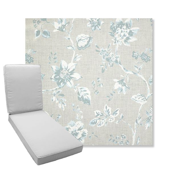 Picture of Ariana Dew | Boxed Chaise Lounge Cushion - Sunbrella© Fabric