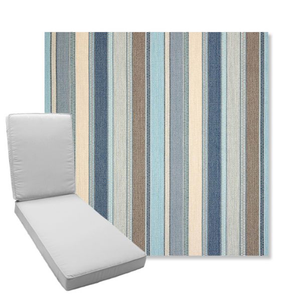 Picture of Ascend Spa | Boxed Chaise Lounge Cushion - Sunbrella© Fabric