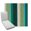 Picture of Beaming Lagoon | Boxed Chaise Lounge Cushion - Sunbrella© Fabric