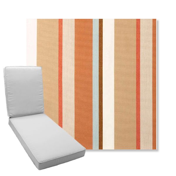Picture of Beaming Mojave | Boxed Chaise Lounge Cushion - Sunbrella© Fabric