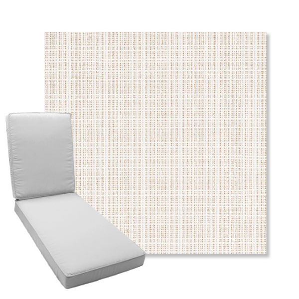 Picture of Benson Sand | Boxed Chaise Lounge Cushion - Sunbrella© Fabric