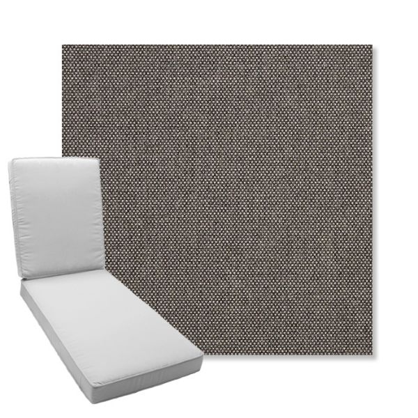Picture of Blend Coal | Boxed Chaise Lounge Cushion - Sunbrella© Fabric