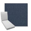 Picture of Blend Indigo | Boxed Chaise Lounge Cushion - Sunbrella© Fabric