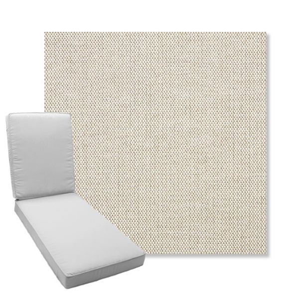 Picture of Blend Linen | Boxed Chaise Lounge Cushion - Sunbrella© Fabric