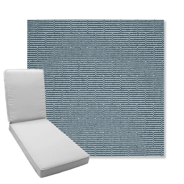 Picture of Boardwalk Surf Shop | Boxed Chaise Lounge Cushion - Sunbrella© Fabric
