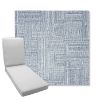 Picture of Boro Indigo | Boxed Chaise Lounge Cushion - Sunbrella© Fabric
