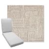Picture of Boro Walnut | Boxed Chaise Lounge Cushion - Sunbrella© Fabric