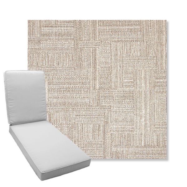 Picture of Boro Walnut | Boxed Chaise Lounge Cushion - Sunbrella© Fabric