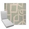 Picture of Brushstroke Duckegg | Boxed Chaise Lounge Cushion - Sunbrella© Fabric