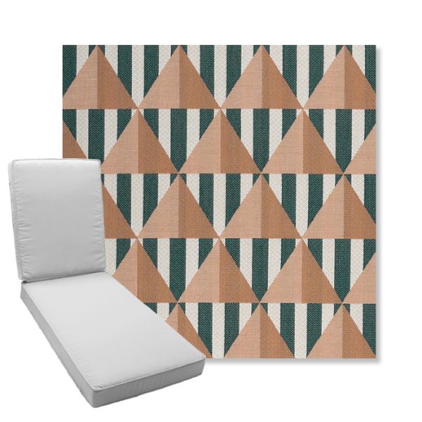 Picture of Buoy Santa Monica | Boxed Chaise Lounge Cushion - Sunbrella© Fabric