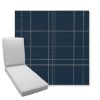 Picture of Camper Wild Blueberry | Boxed Chaise Lounge Cushion - Sunbrella© Fabric