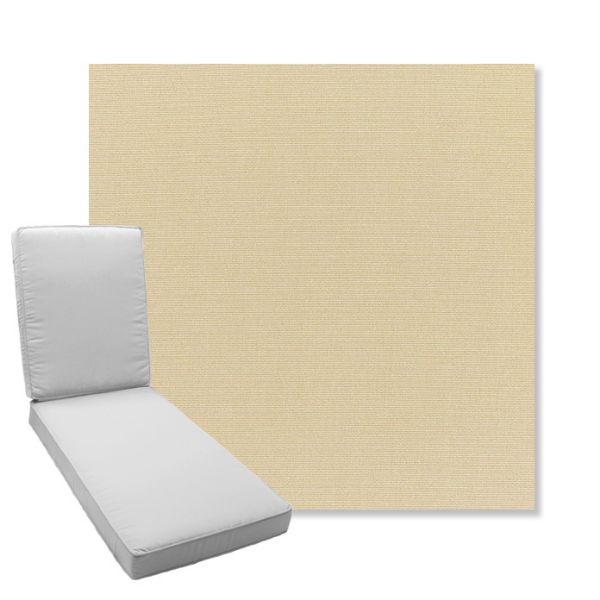 Picture of Canvas Antique Beige | Boxed Chaise Lounge Cushion - Sunbrella© Fabric
