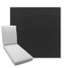 Picture of Canvas Black | Boxed Chaise Lounge Cushion - Sunbrella© Fabric