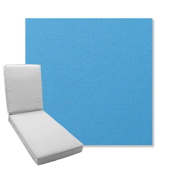 Picture of Canvas Capri | Boxed Chaise Lounge Cushion - Sunbrella© Fabric