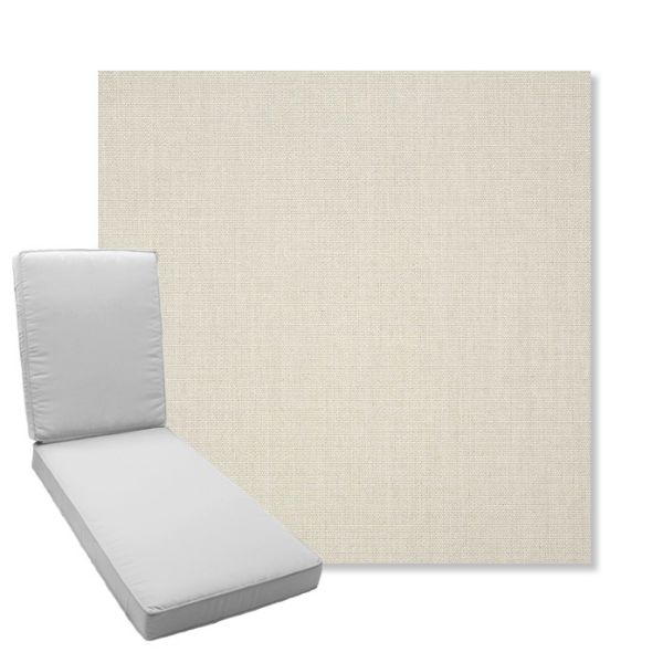 Picture of Canvas Cloud | Boxed Chaise Lounge Cushion - Sunbrella© Fabric