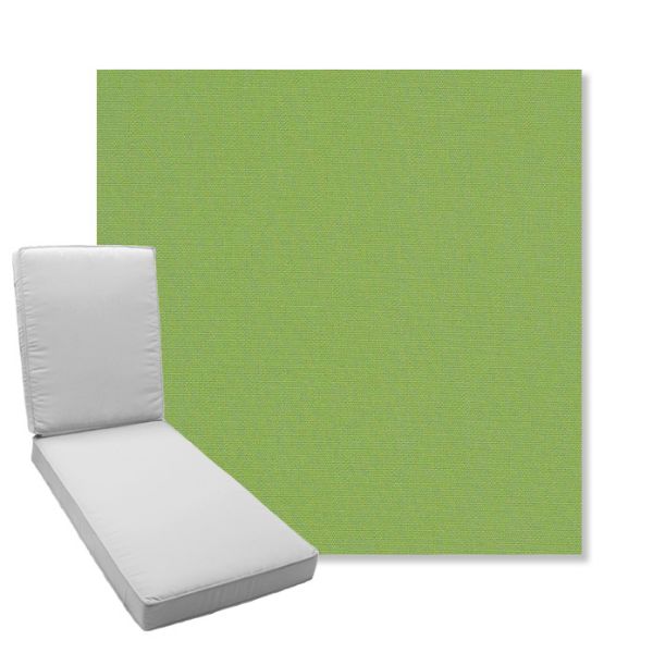 Picture of Canvas Ginkgo | Boxed Chaise Lounge Cushion - Sunbrella© Fabric