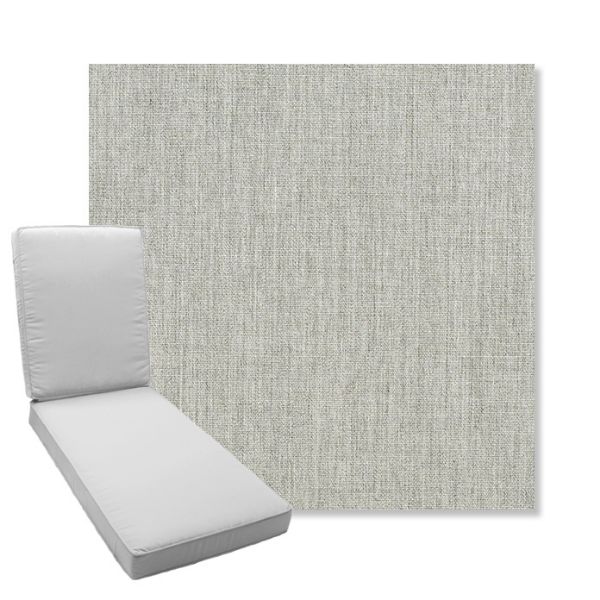 Picture of Canvas Granite | Boxed Chaise Lounge Cushion - Sunbrella© Fabric