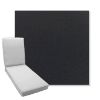 Picture of Canvas Raven Black | Boxed Chaise Lounge Cushion - Sunbrella© Fabric