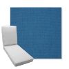 Picture of Canvas Regatta | Boxed Chaise Lounge Cushion - Sunbrella© Fabric