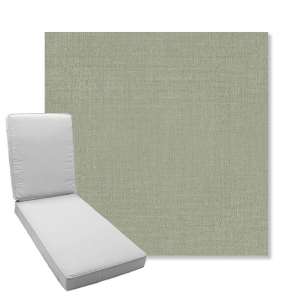 Picture of Canvas Seasalt | Boxed Chaise Lounge Cushion - Sunbrella© Fabric