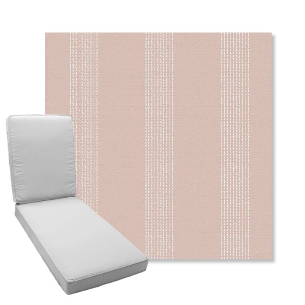 Picture of Caper Blush | Boxed Chaise Lounge Cushion - Sunbrella© Fabric